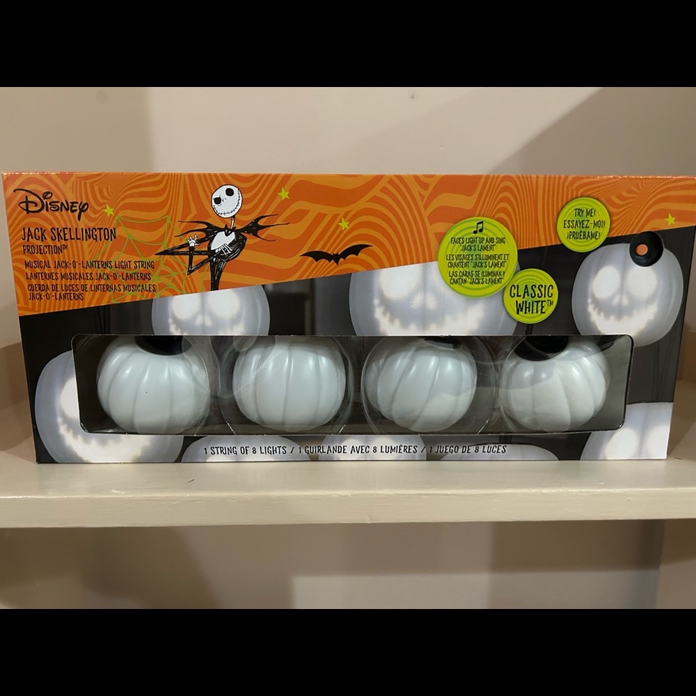 Disney Jack Skellington Projection Musical Jack-O-Lanterns Halloween Lights - Picture 2 of 7